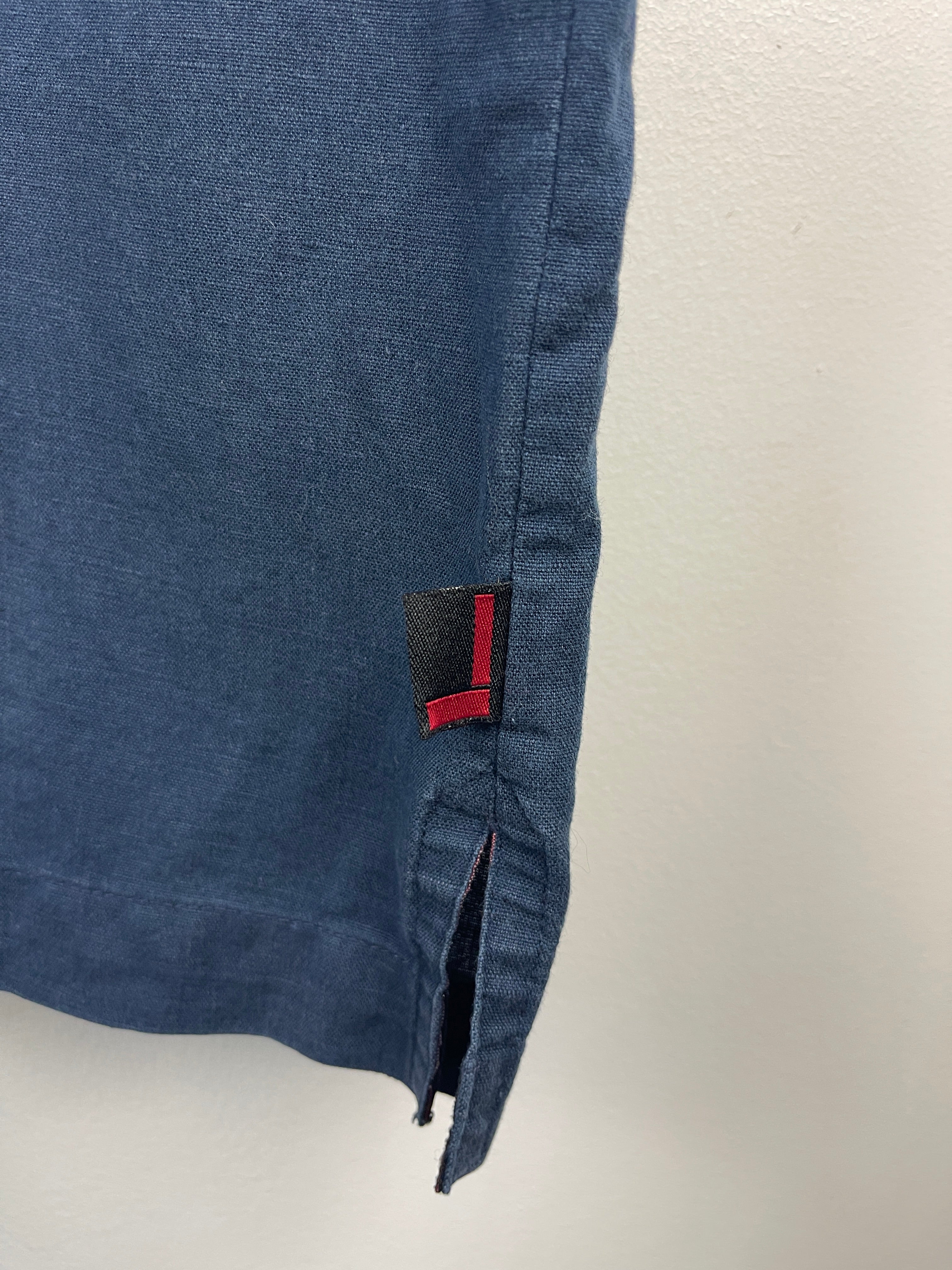 Vintage Fubu Navy Button Up Short Sleeve Shirt