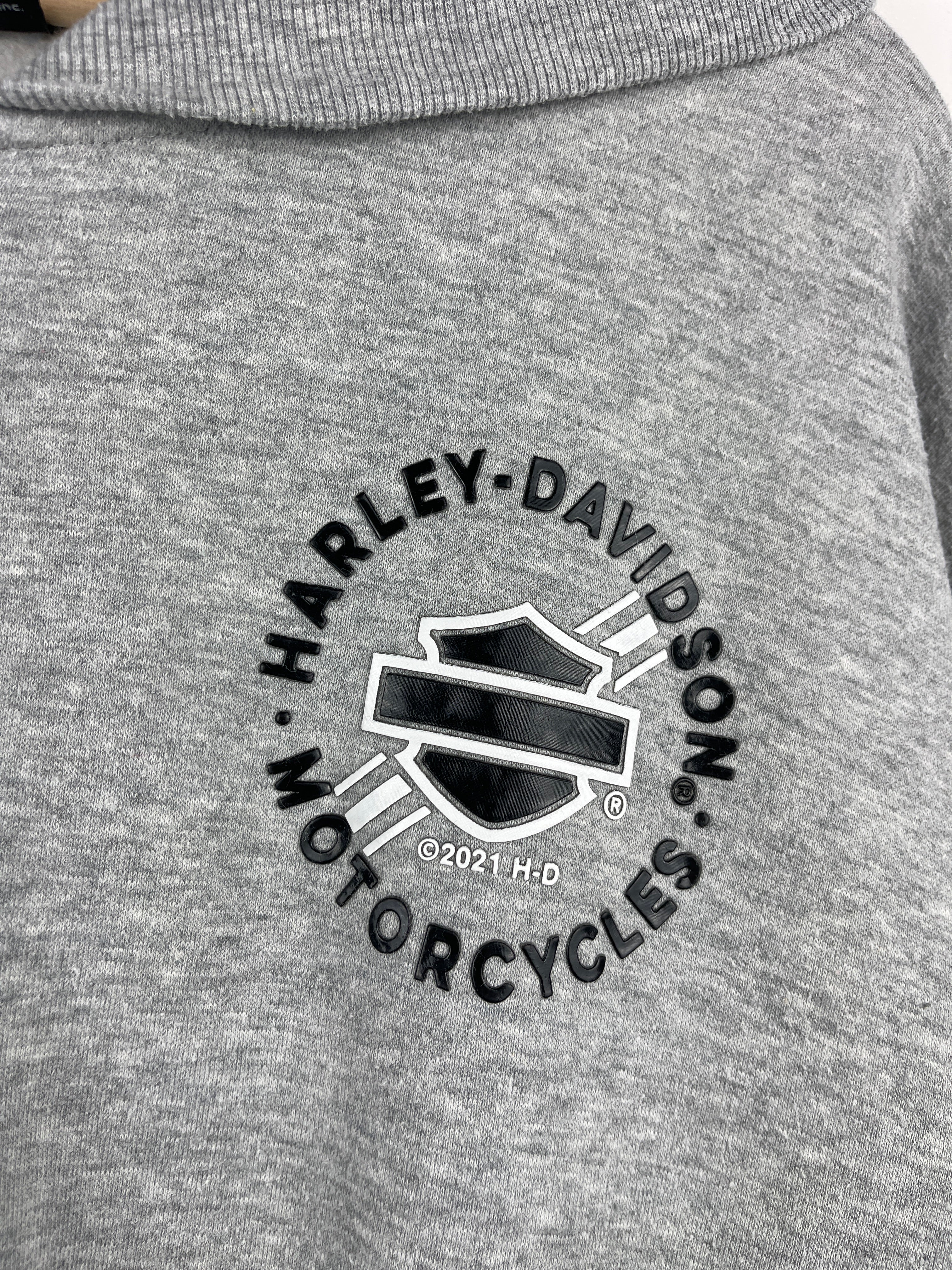 Vintage Harley Davidson Kentucky Grey Zip Up Hoodie