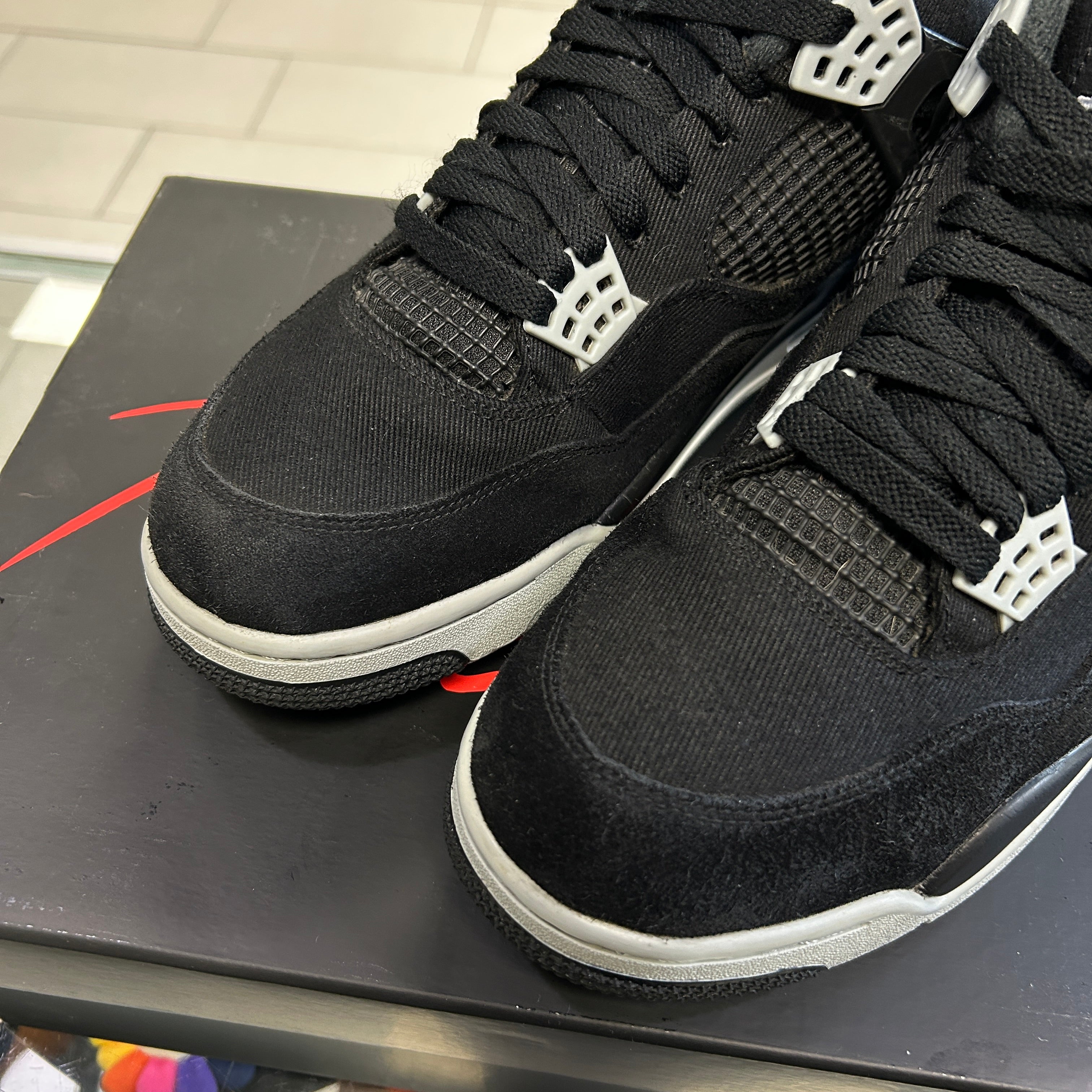 Jordan 4 Black Canvas