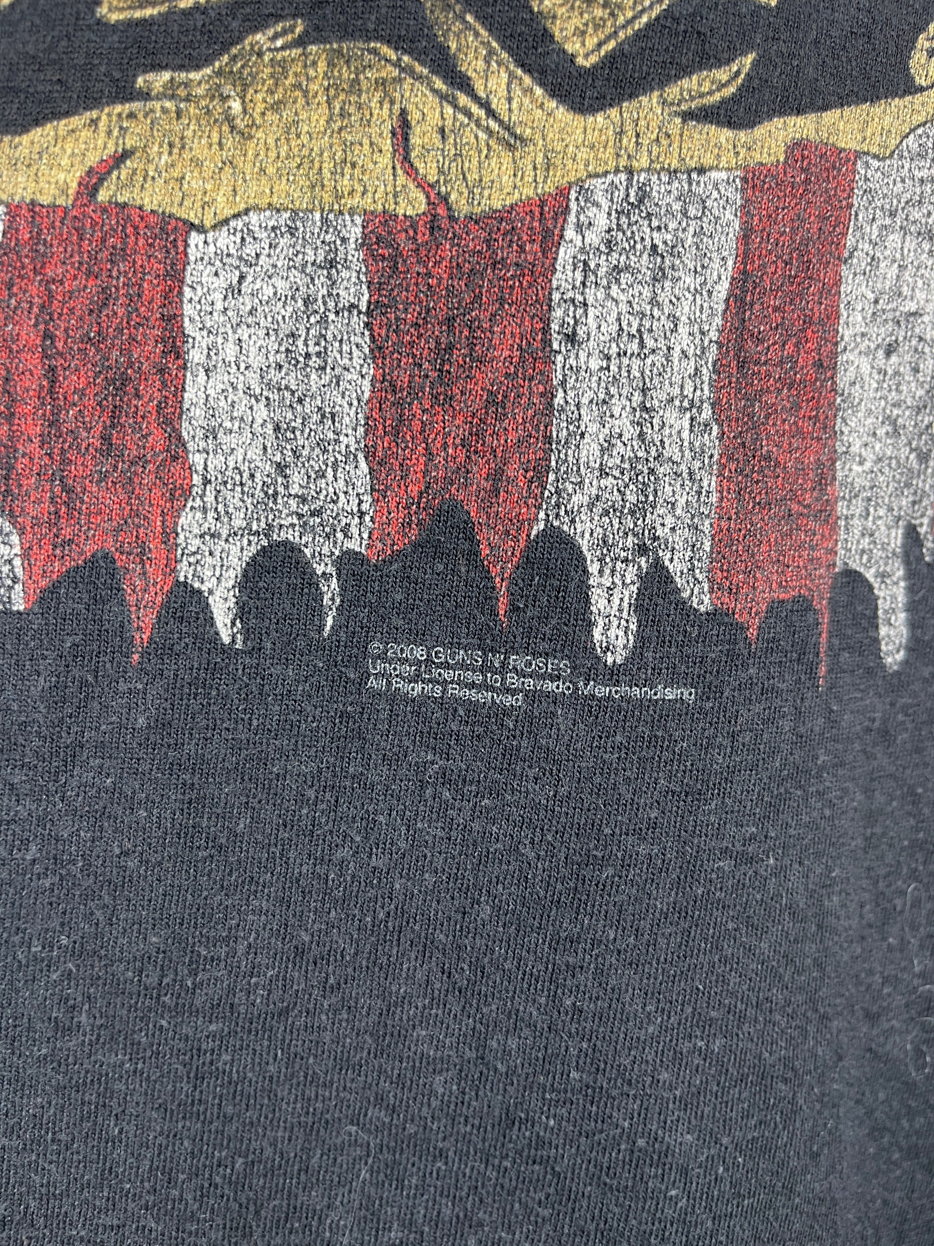 Vintage Guns N Roses Skull Black Tee