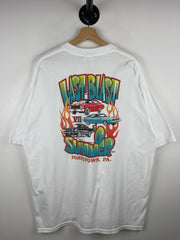 Vintage Last Blast Summer Classic Car Show White Tee