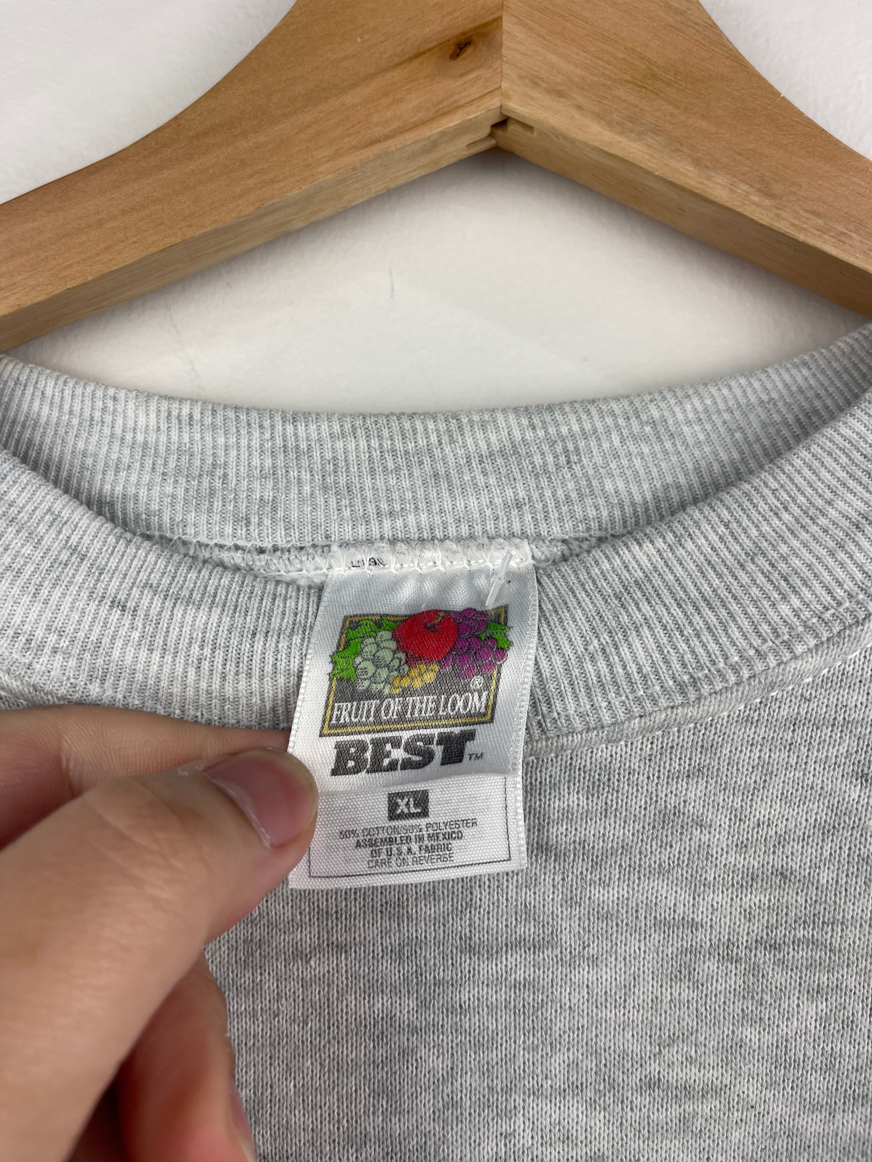 Vintage 90s Youngstown State University Football Champions Grey Crewneck