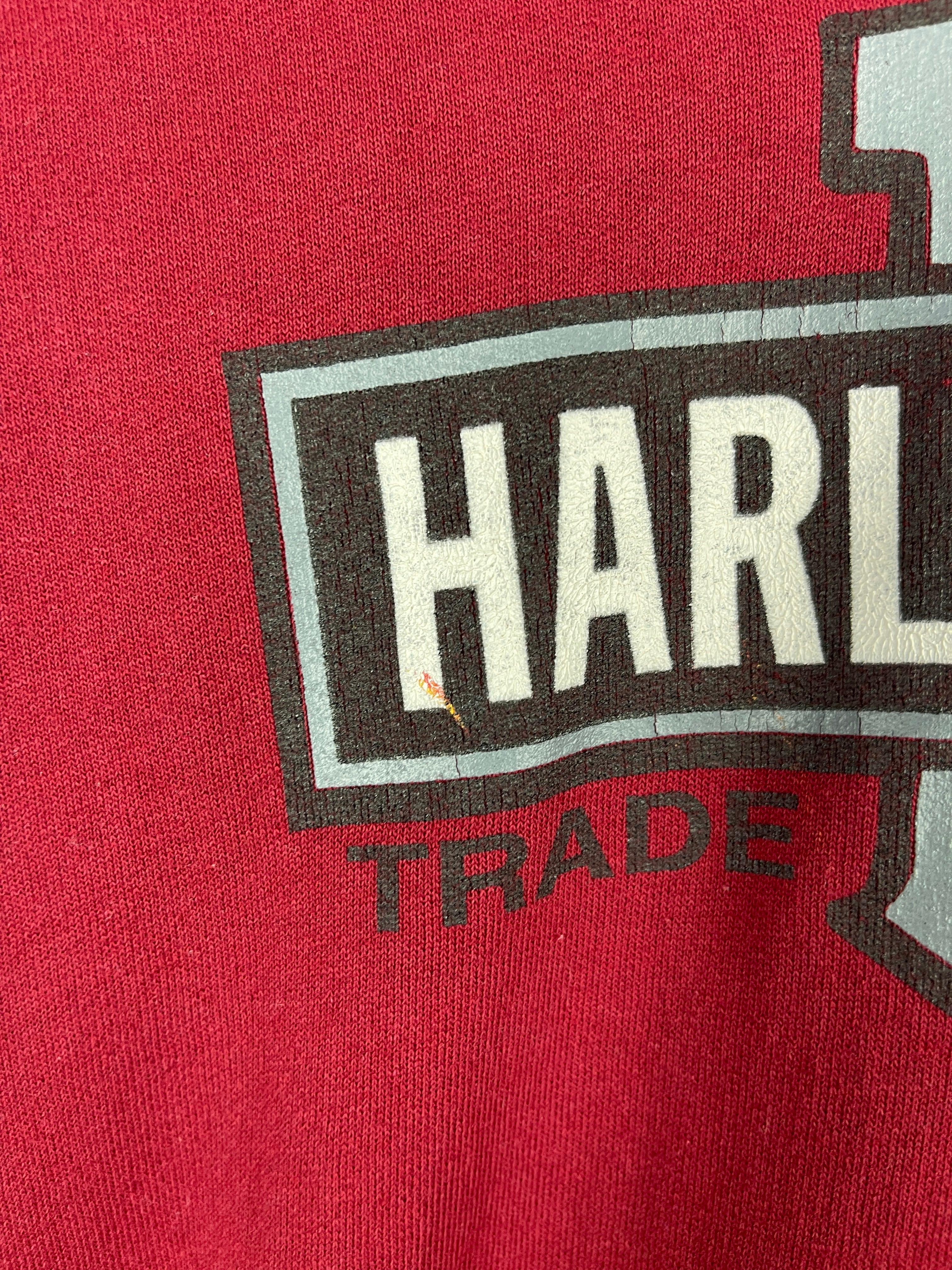 Vintage Harley Davidson Ohio State Buckeyes Football Red Hoodie