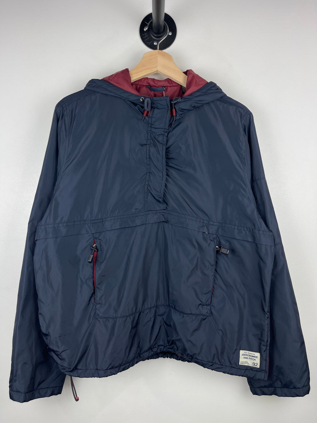 Vintage Abercrombie & Fitch Navy Pullover Anorak Jacket
