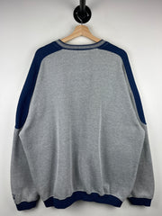 Vintage 90s Starter Michigan Embroidered Grey & Navy Crewneck