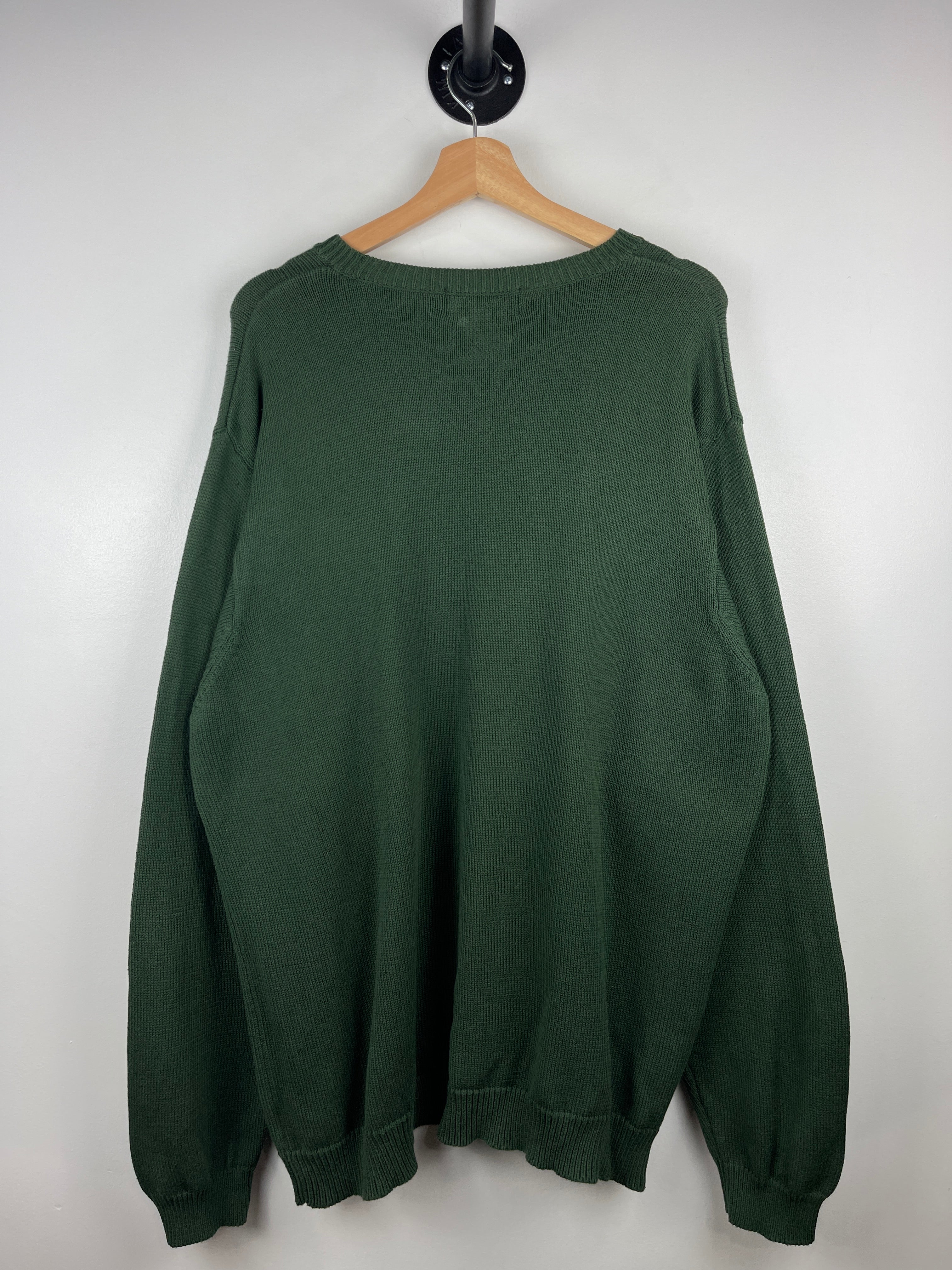Vintage Chaps Ralph Lauren Green Knit Sweater