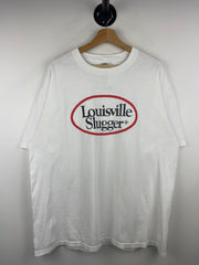 Vintage Louisville Slugger Baseball Bat White Tee