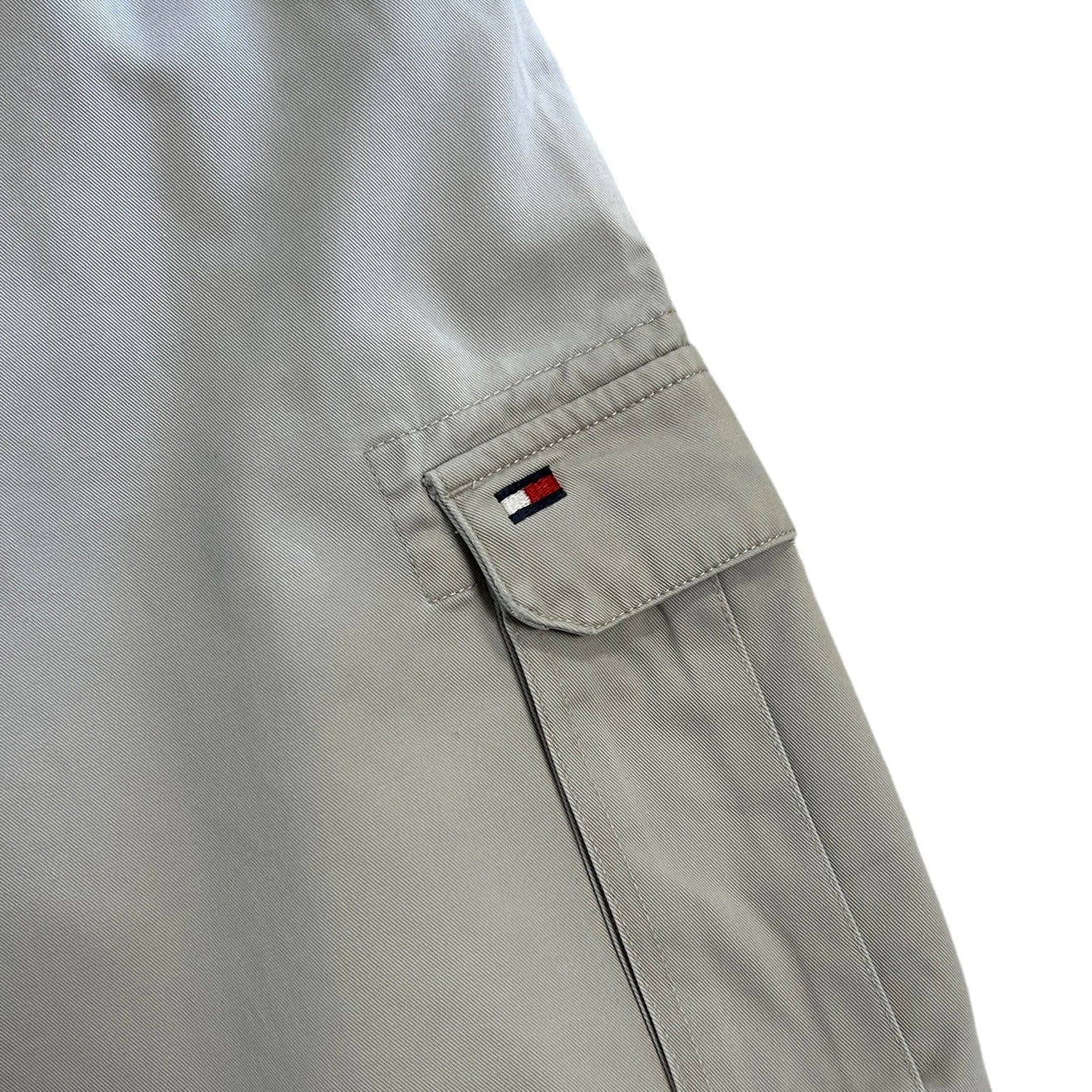 Vintage 90s Tommy Hilfiger Grey Cargo Shorts