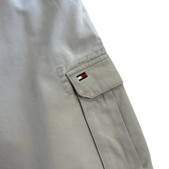 Vintage 90s Tommy Hilfiger Grey Cargo Shorts
