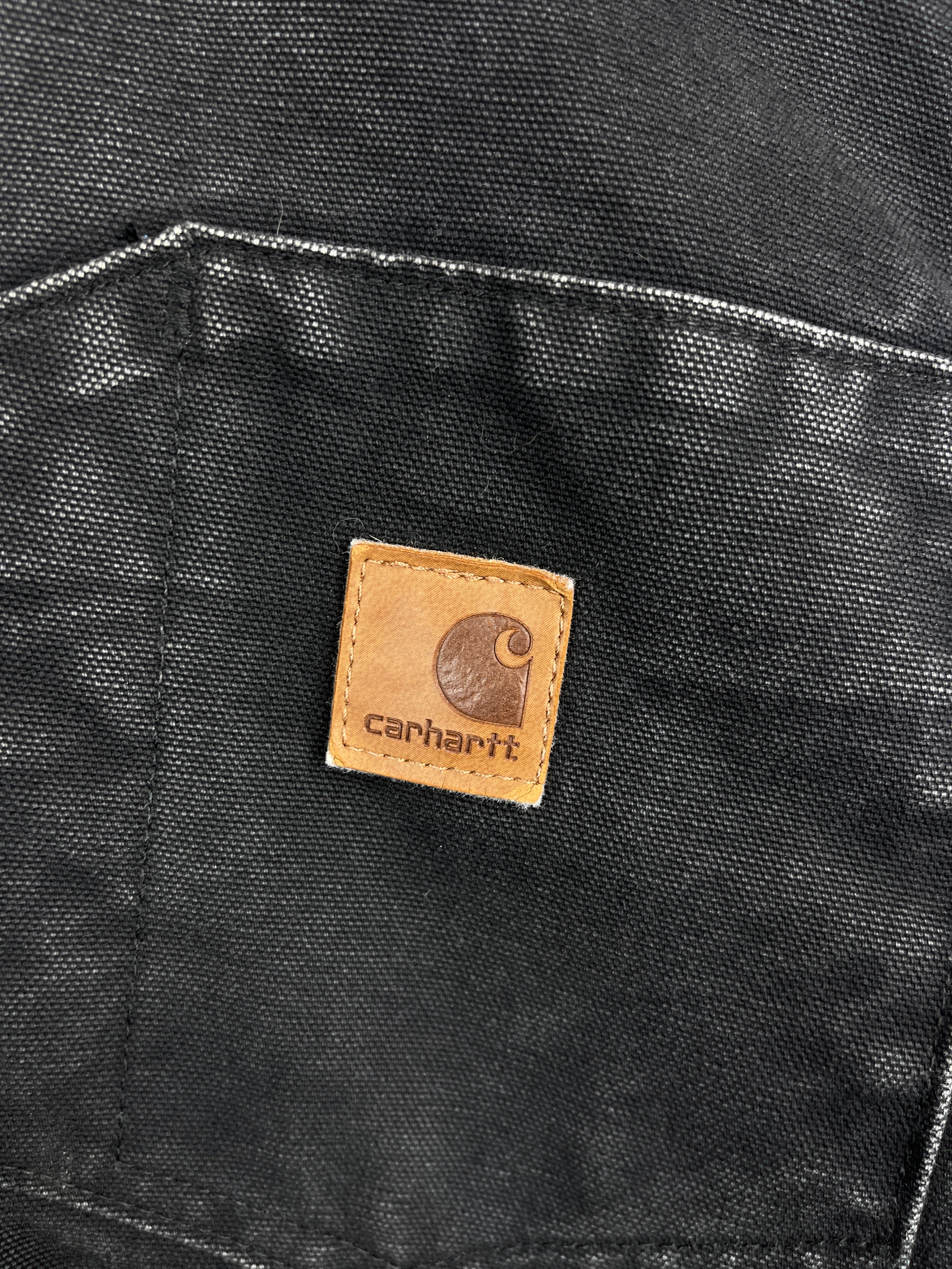 Vintage Carhartt Chapman Faded Black Hooded Work Jacket