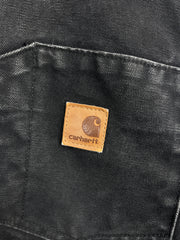 Vintage Carhartt Chapman Faded Black Hooded Work Jacket