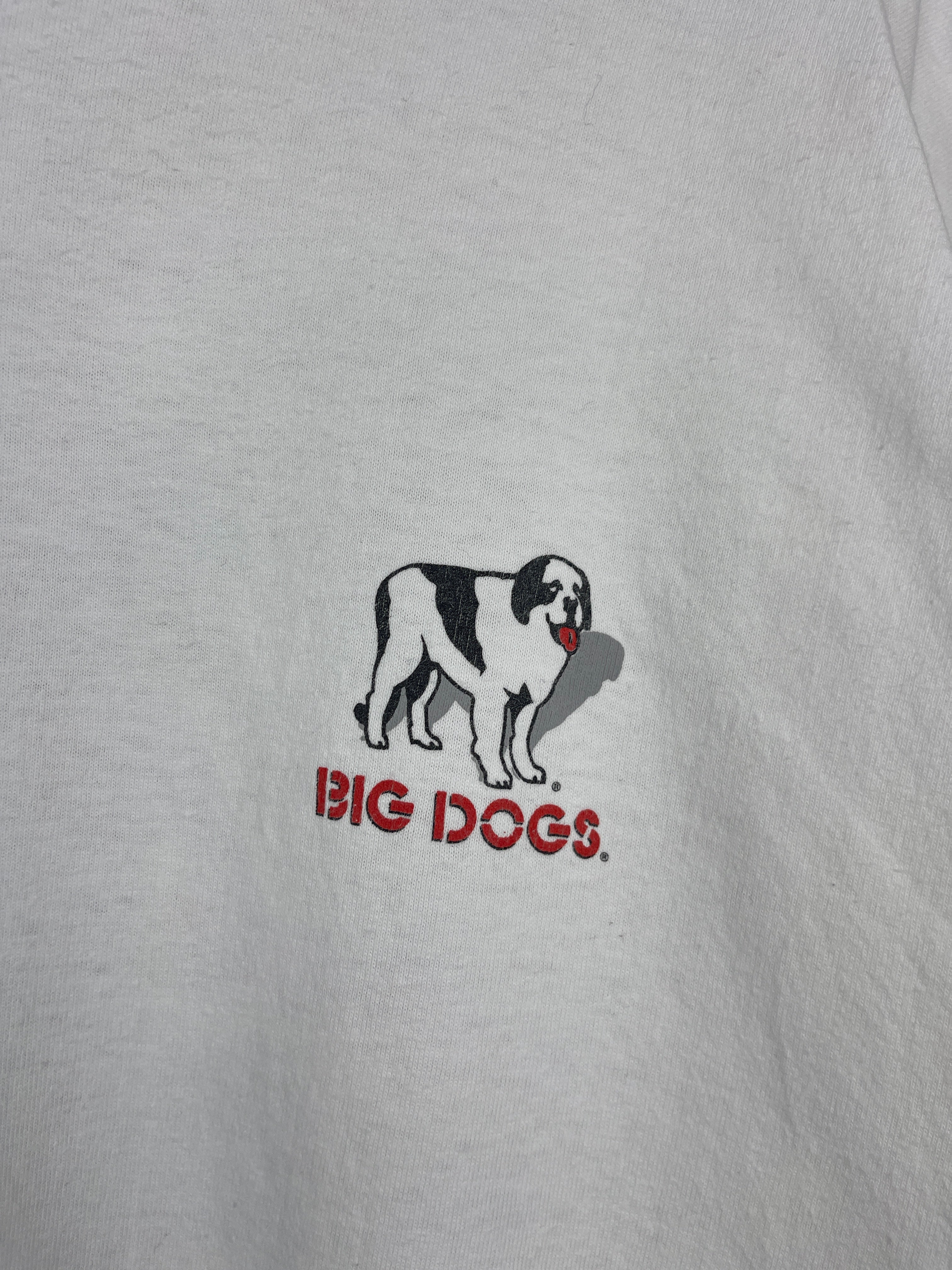Vintage Big Dogs Its Five O'Clock Somewhere Beer White Tee