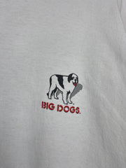 Vintage Big Dogs Its Five O'Clock Somewhere Beer White Tee