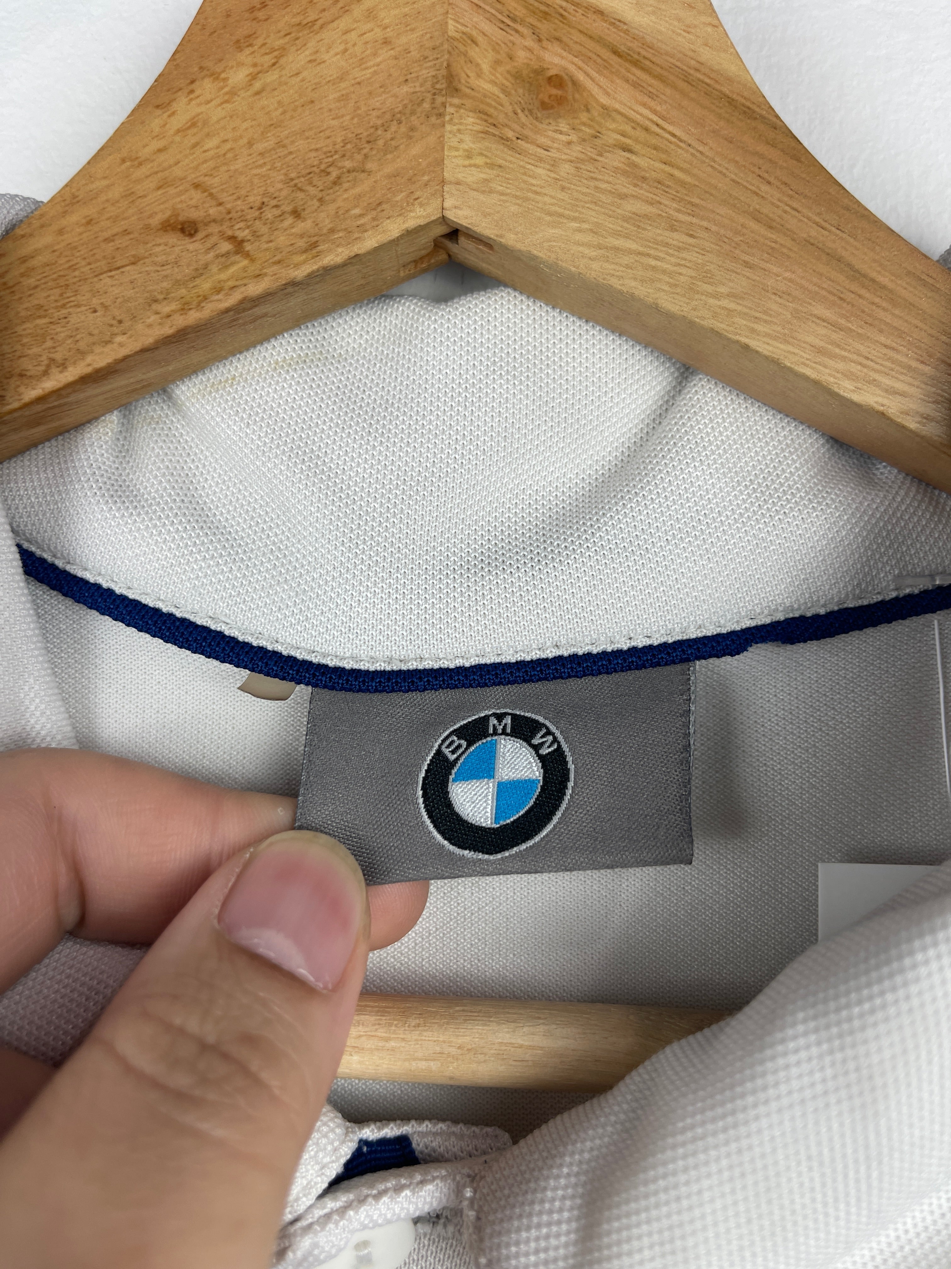 Vintage BMW Golf White Polo Shirt