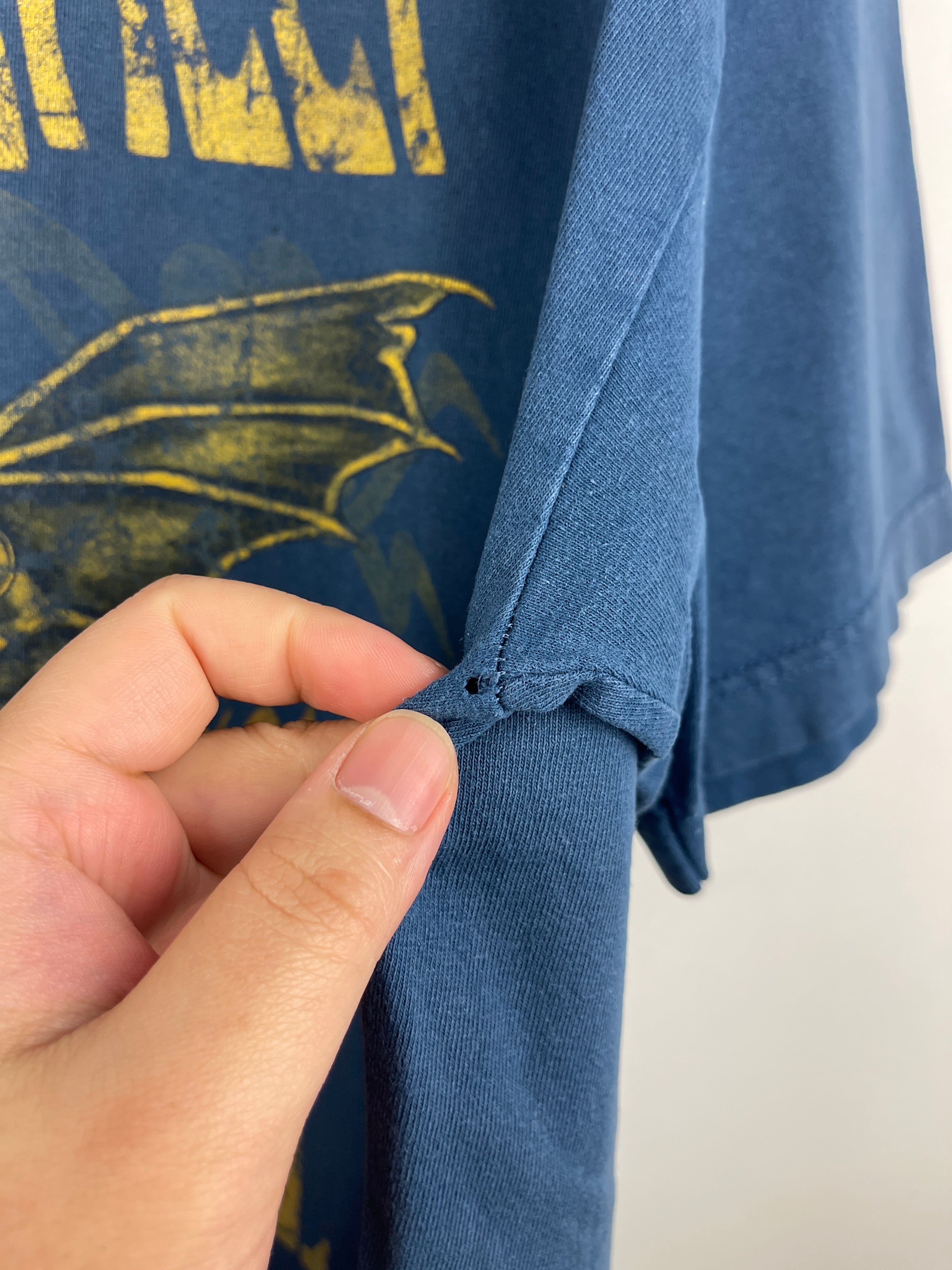 Vintage Harley Davidson Rebels Rally Slidell Louisiana Blue Tee