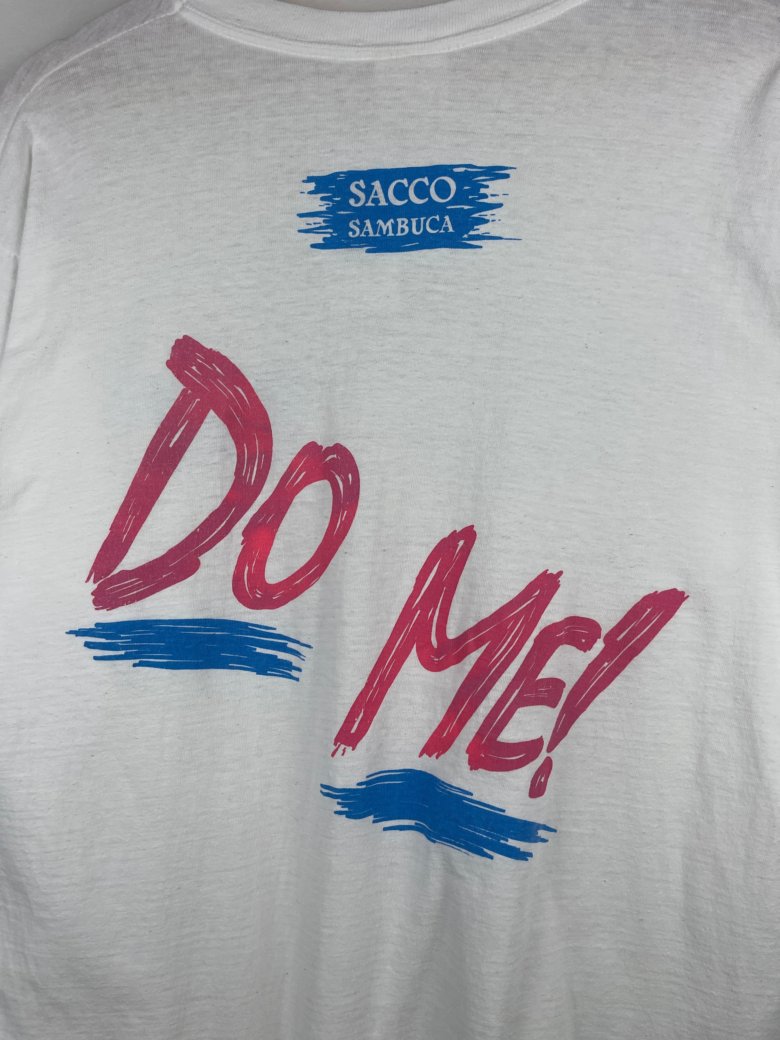 Vintage 90s Sambuca Sacco Do Me White Tee