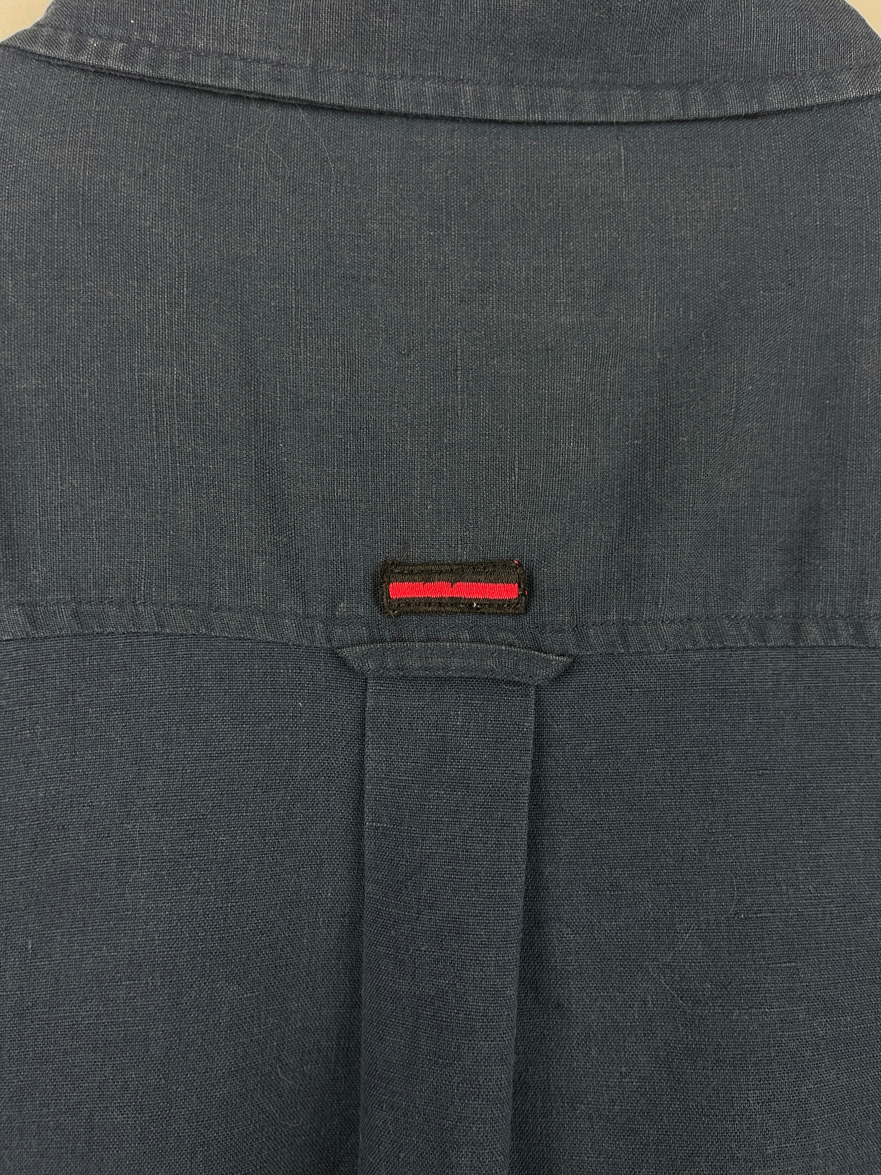 Vintage Fubu Navy Button Up Short Sleeve Shirt