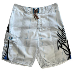 Vintage Billabong Surf Embroidered White Board Shorts