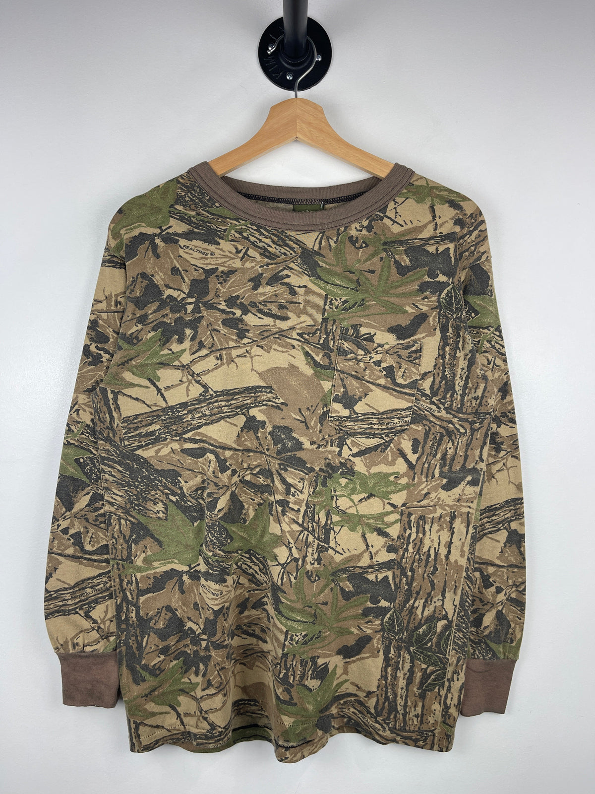 Vintage 90s Spartan Real Tree Camo Pocket Long Sleeve