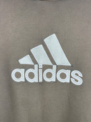 Vintage Adidas Embroidered Thrashed Green Hoodie