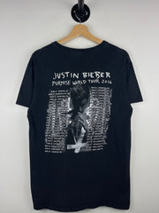 Vintage Justin Bieber Purpose Tour Black Tee