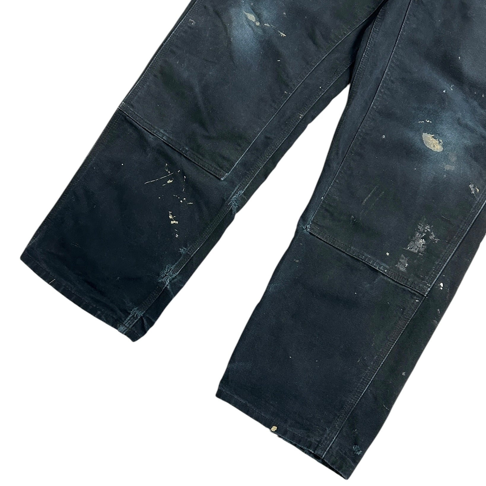 Vintage Carhartt Double Knee Thrashed Black Work Pants