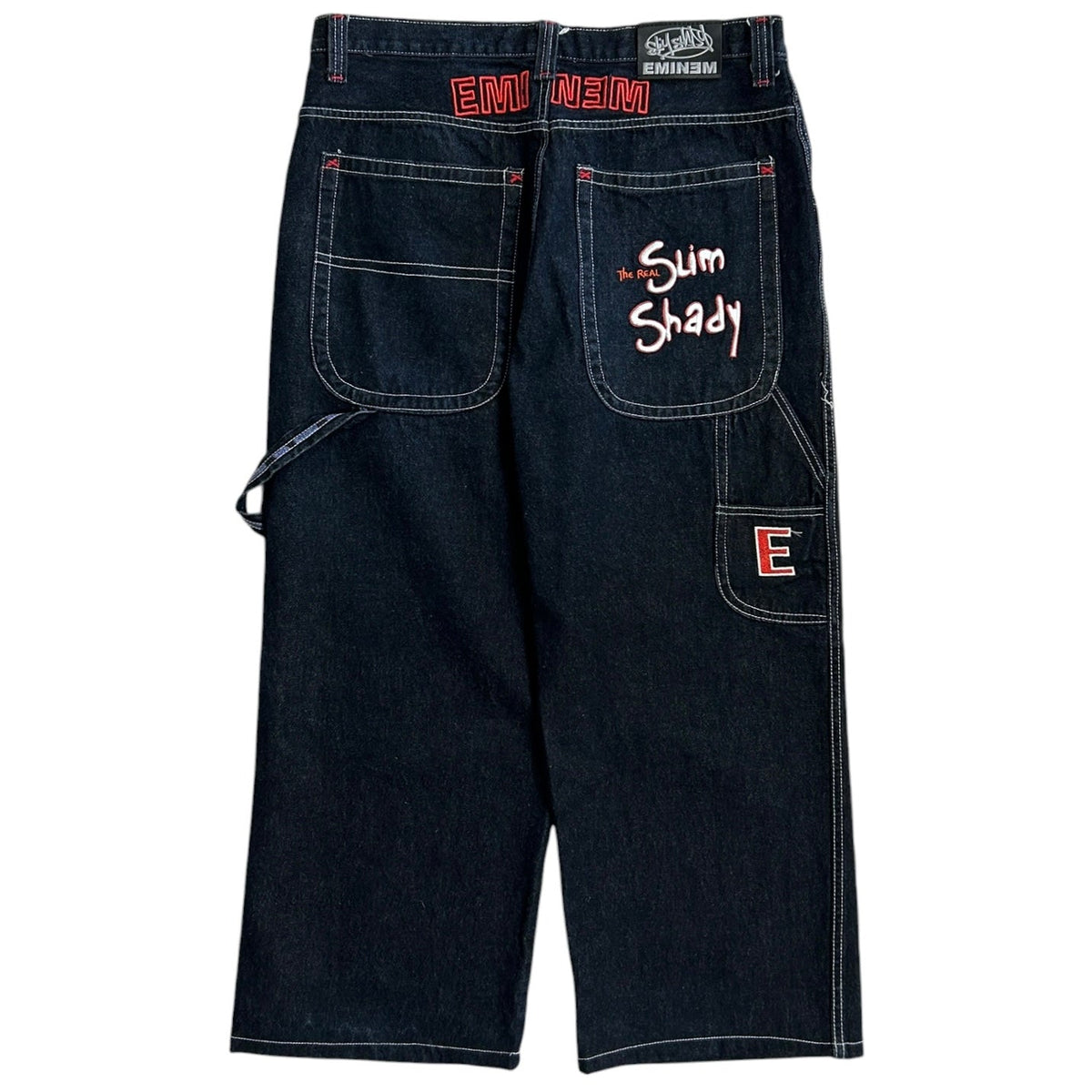 Vintage Eminem Slim Shady Baggy Dark Wash Blue Denim Jeans