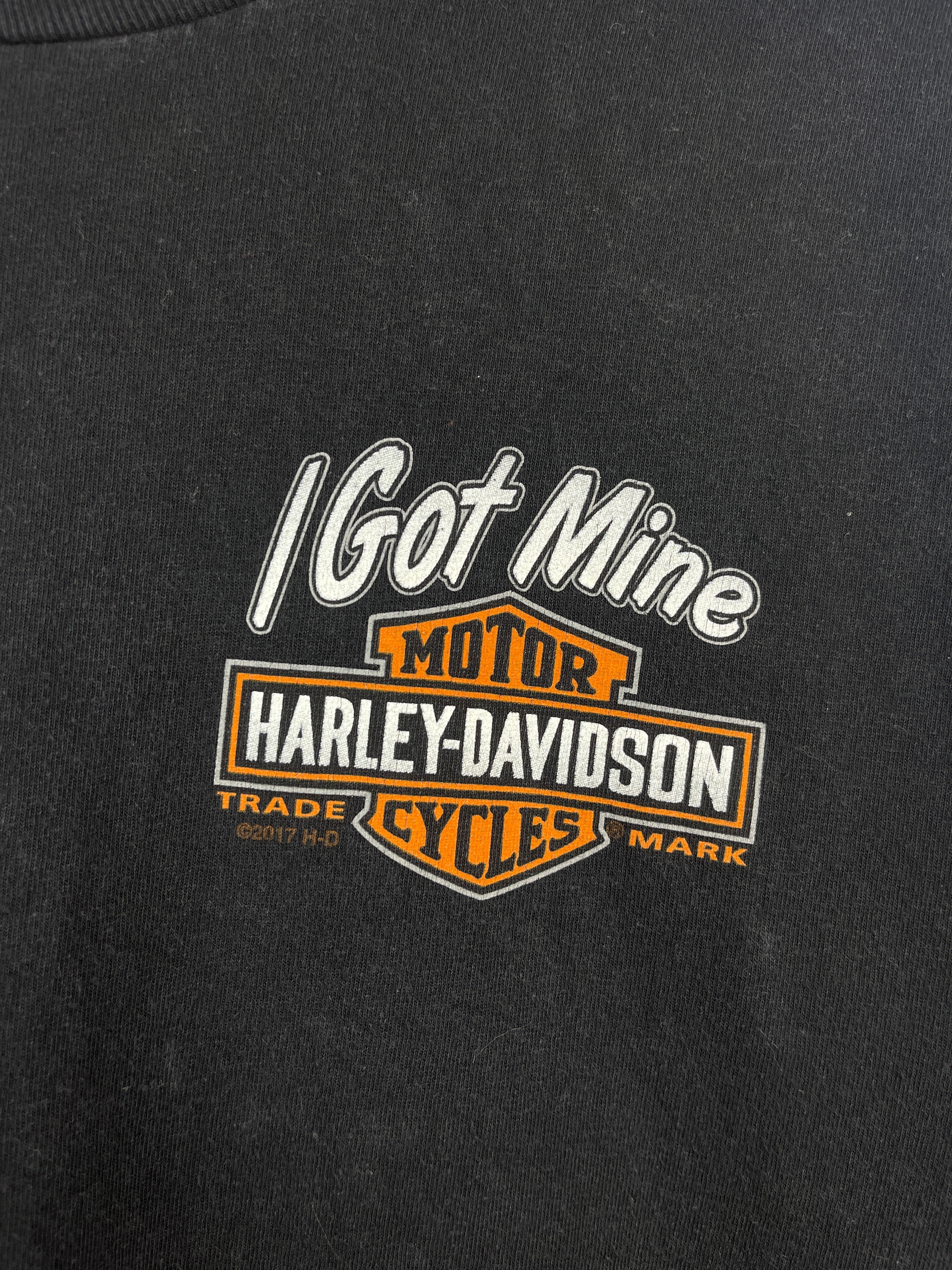 Vintage Harley Davidson I Got Mine Indiana Black Tee