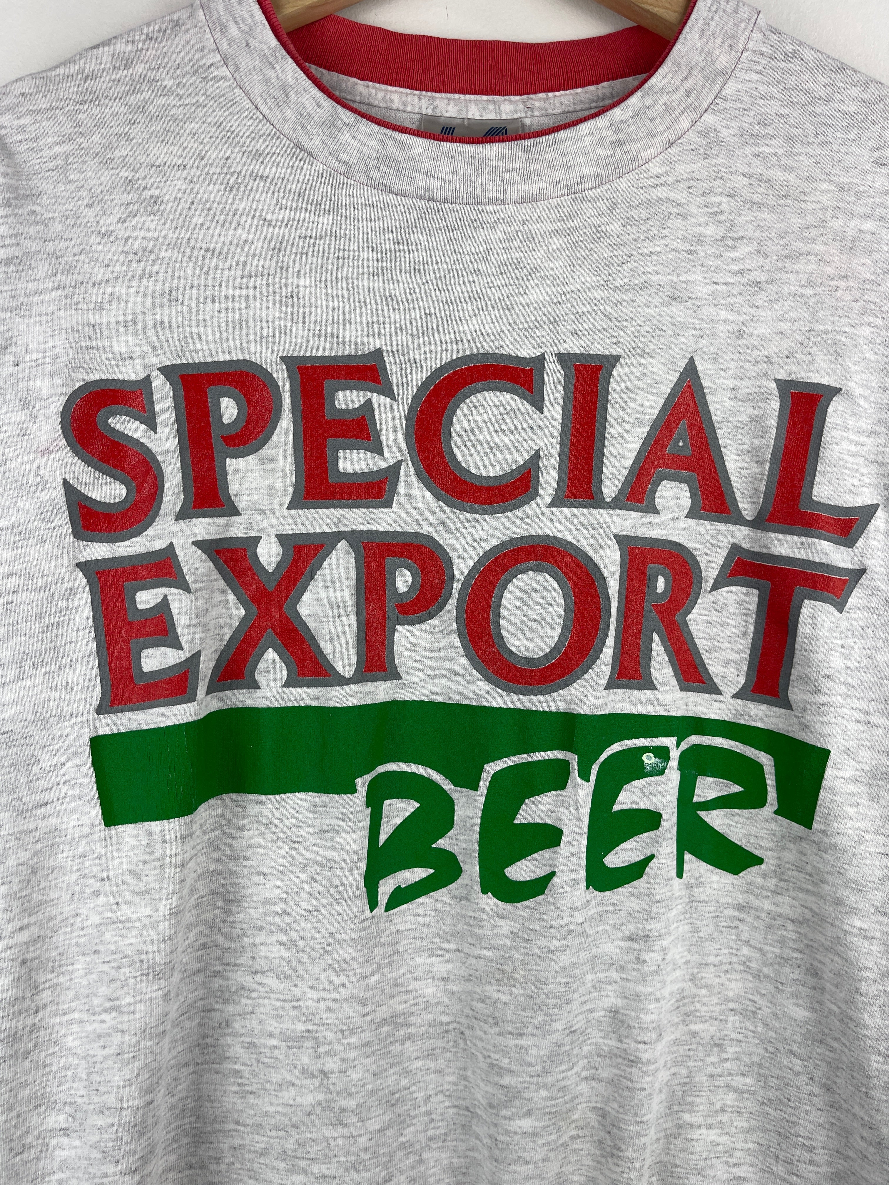Vintage 90s Special Export Beer Grey Tee