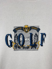 Vintage 90s Wilson Pro Staff Golf Embroidered White Crewneck