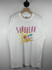 Vintage 90s Sun Chips Sun Break Chip Promo White Tee