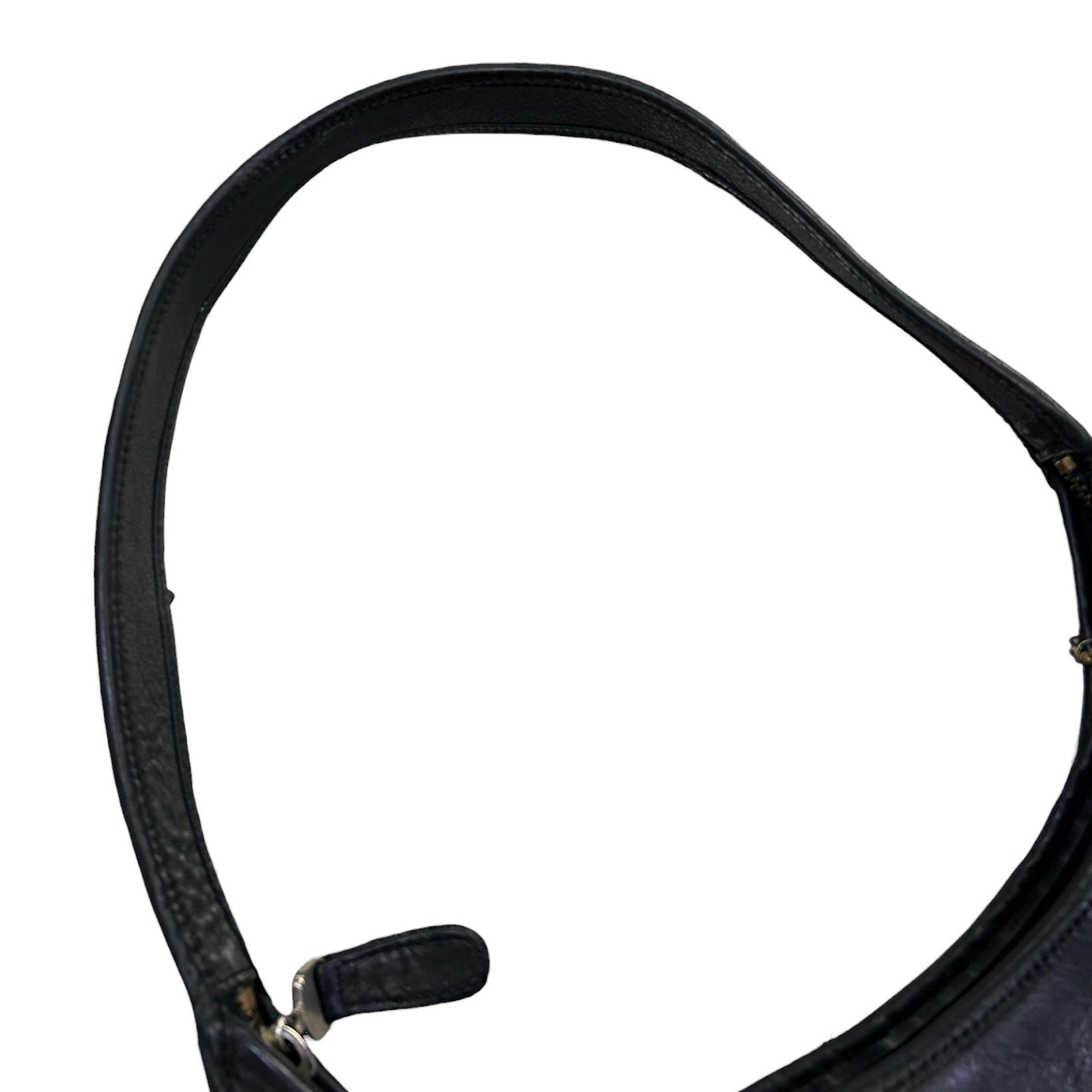 Vintage 90s Coach Ergo Pocket Black Leather Hobo Bag