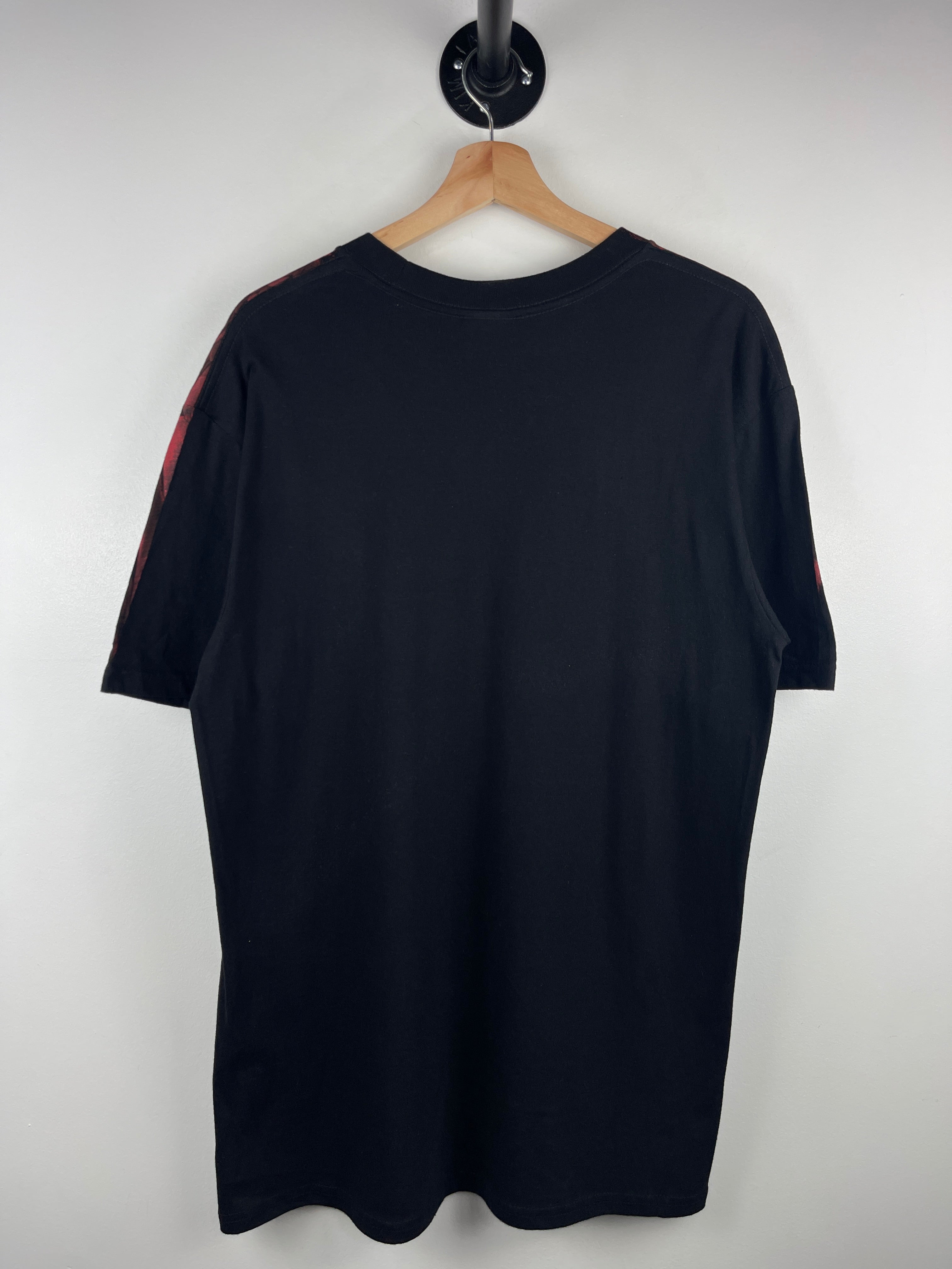 Vintage Harley Davidson Live Free Tribal All Over Print Black Tee