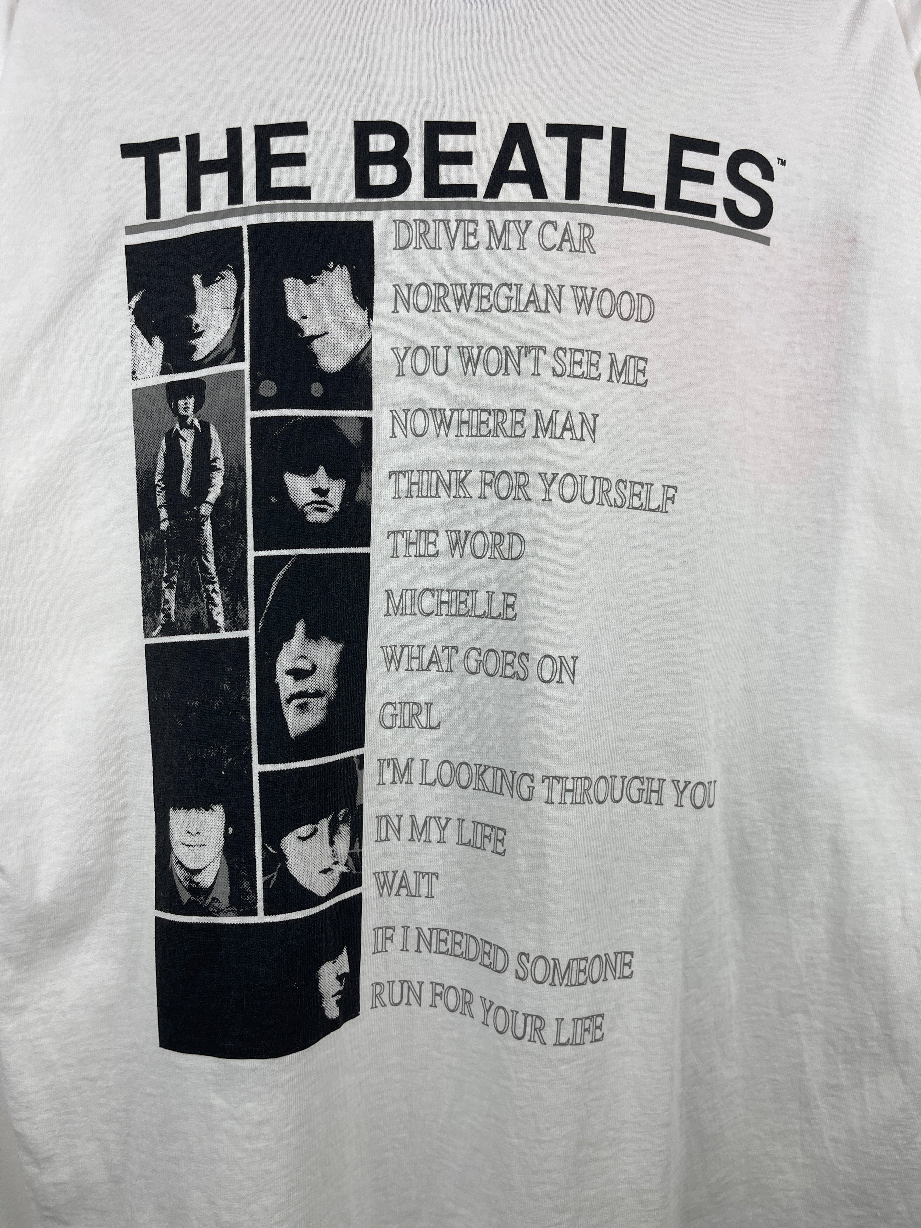 Vintage 90s The Beatles Rubber Soul White Tee