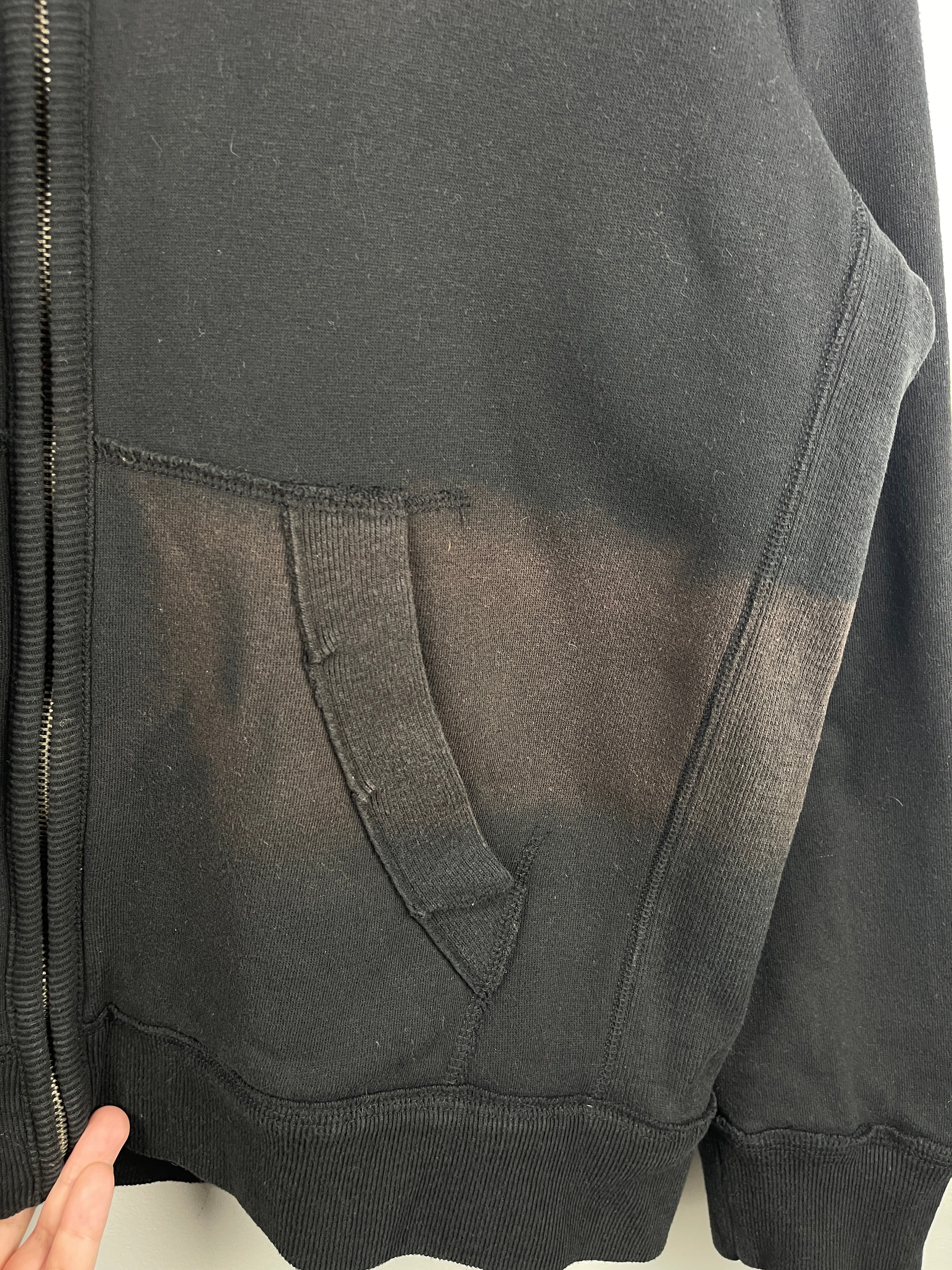 Vintage Aeropostale New York Sherpa Lined Black Zip Up Hoodie