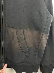 Vintage Aeropostale New York Sherpa Lined Black Zip Up Hoodie