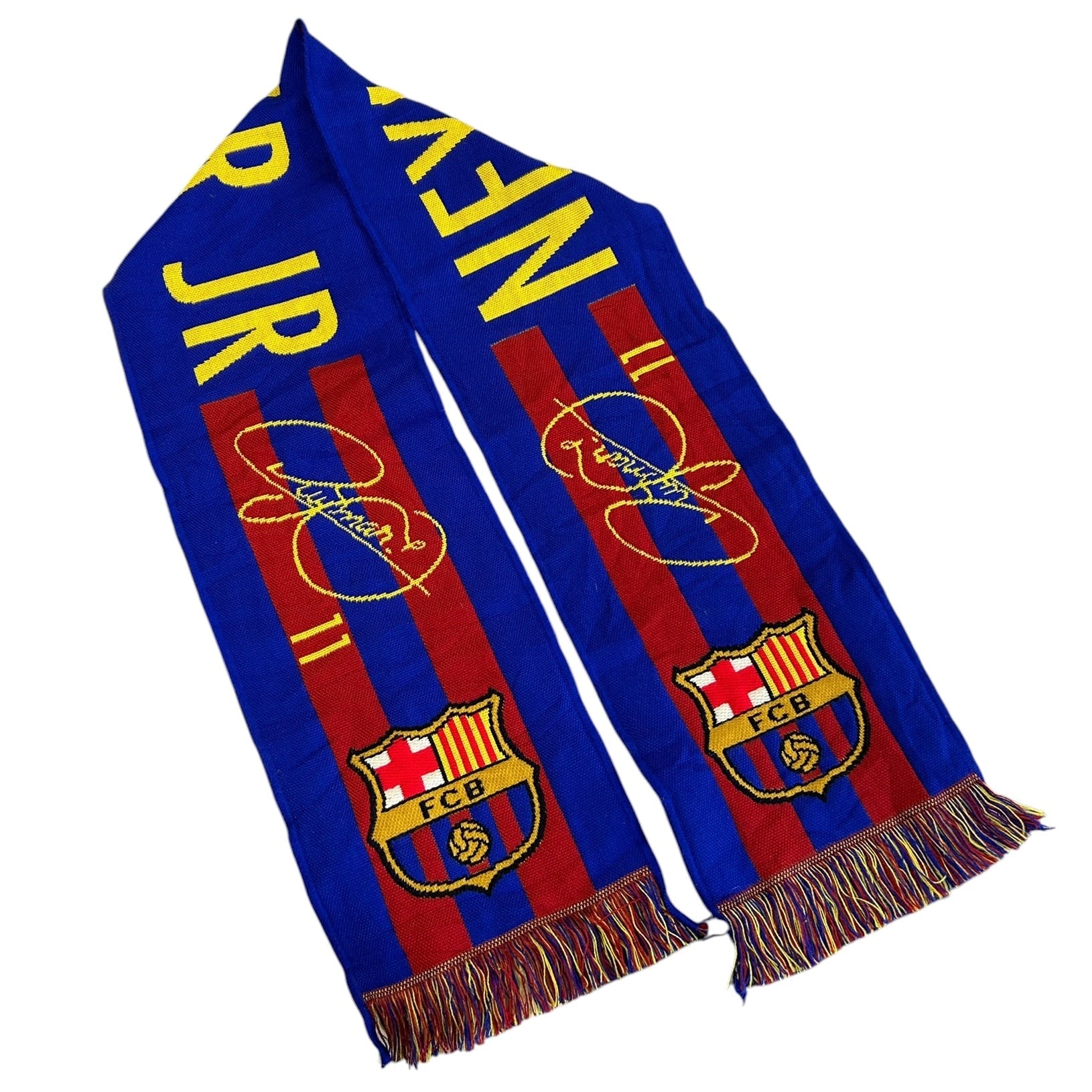 Vintage FC Barcelona Neymar Jr Blue Scarf