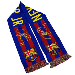 Vintage FC Barcelona Neymar Jr Blue Scarf