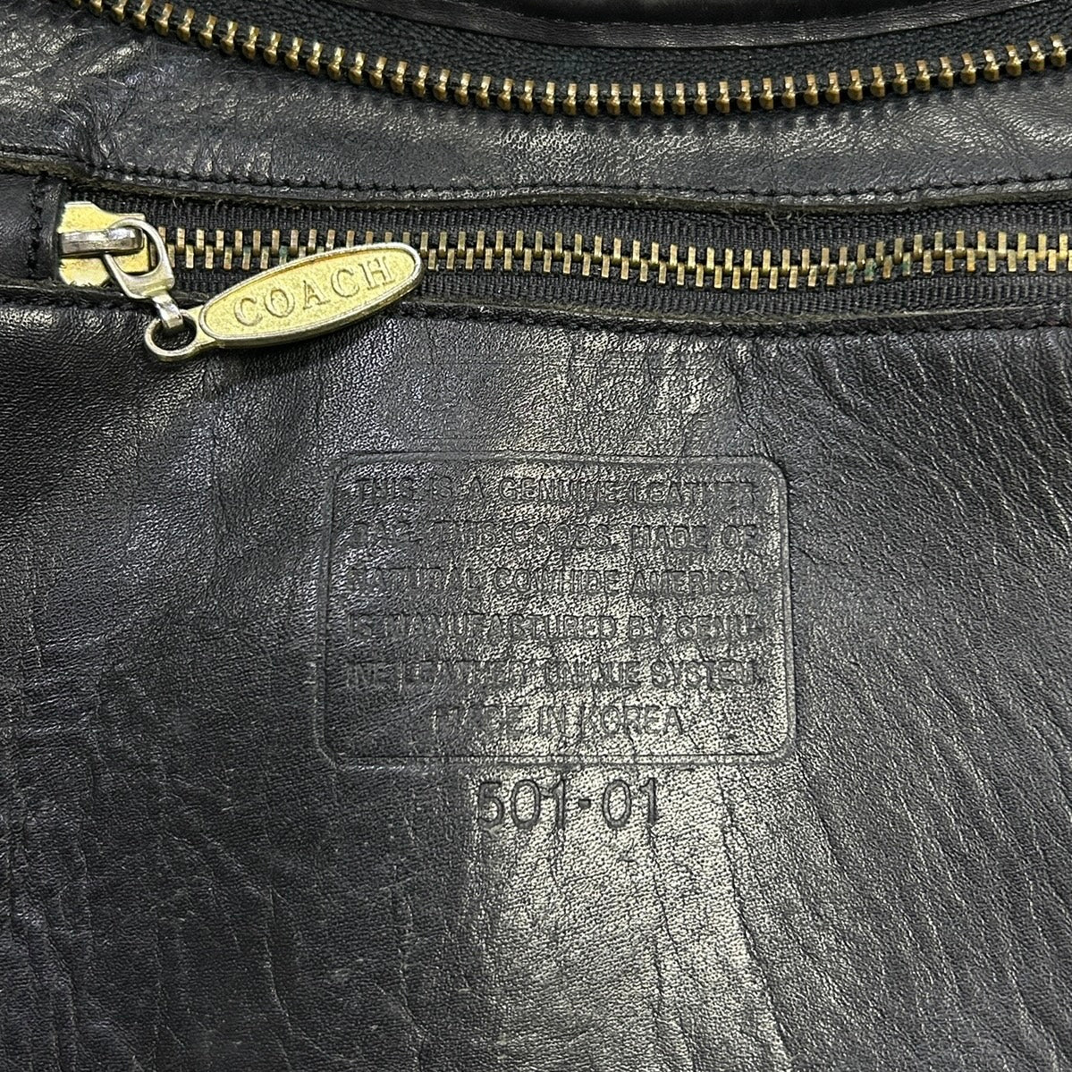 Vintage 90s Coach Ergo Pocket Black Leather Hobo Bag