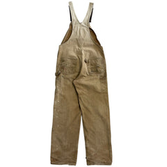 Vintage Carhartt Double Knee Light Brown Overalls R01 BRN