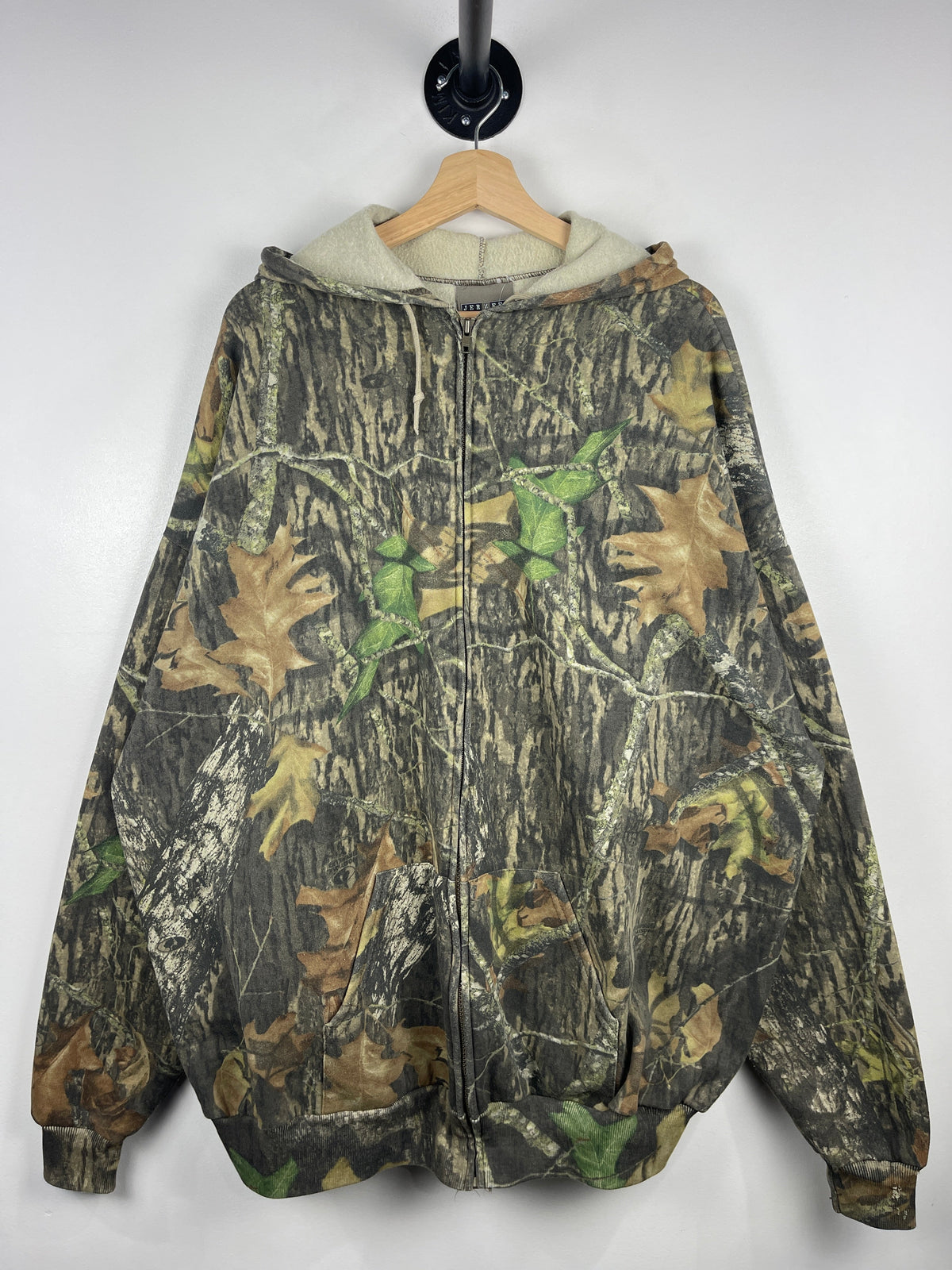 Vintage Jerzees Real Tree Camo Zip Up Hoodie