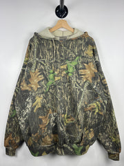 Vintage Jerzees Real Tree Camo Zip Up Hoodie