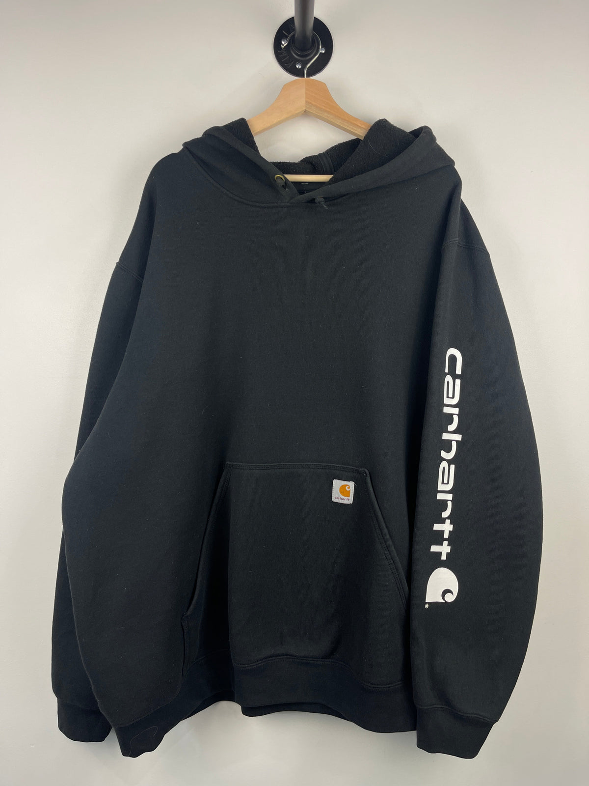 Vintage Carhartt Spellout Black Hoodie