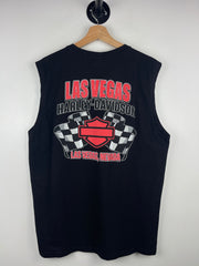 Vintage Harley Davidson Las Vegas Nevada Black Tank Top