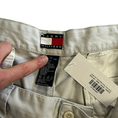 Vintage 90s Tommy Hilfiger Grey Cargo Shorts