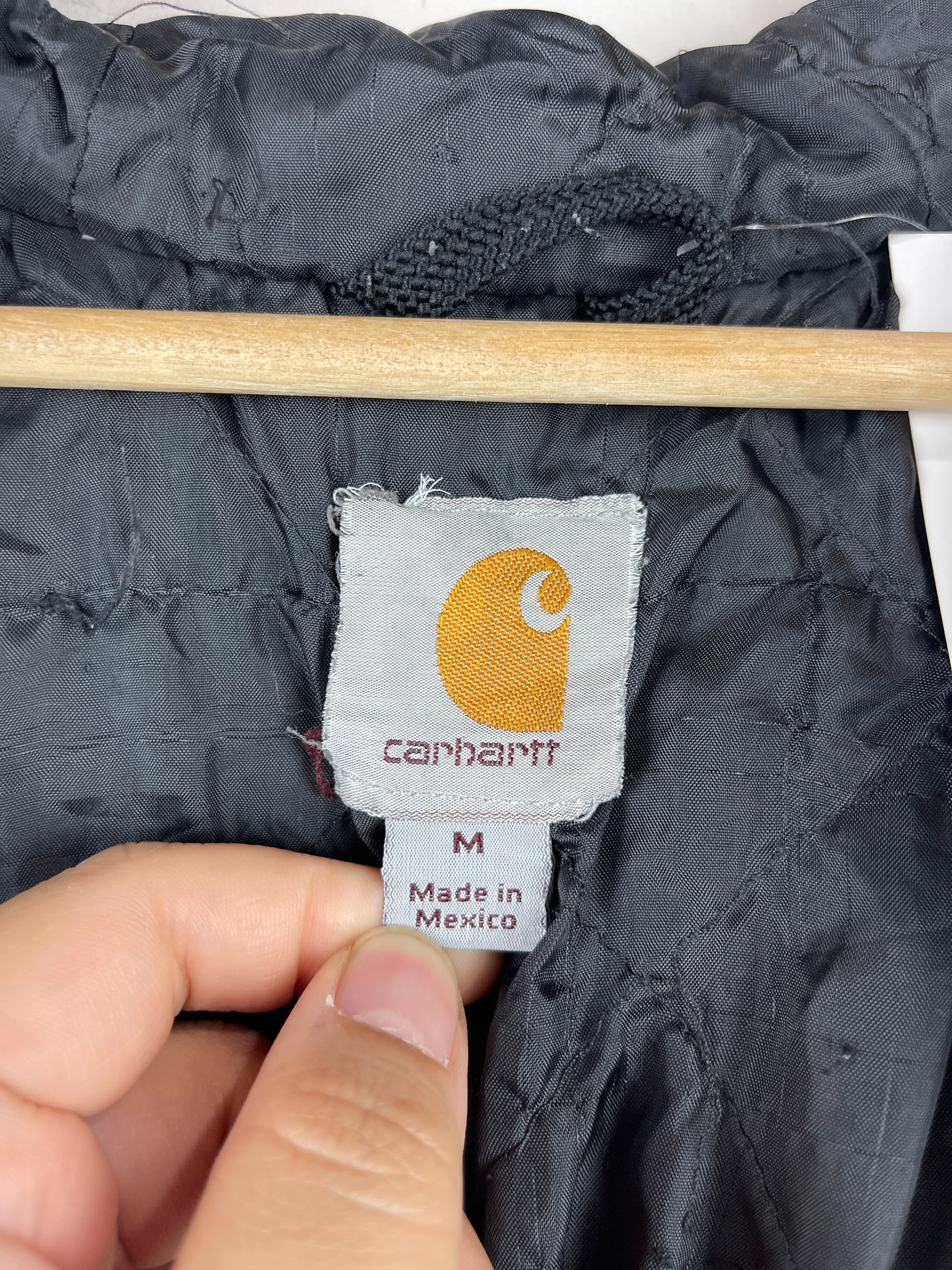 Vintage Carhartt Insulated Lined Faded Navy Zip Up Hoodie