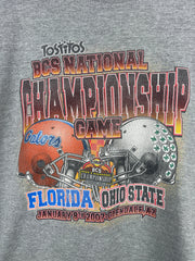 Vintage Florida Gators VS Ohio State Buckeyes Football Championship Grey Long Sleeve