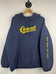 Vintage Element Skateboards Wind Water Fire Earth Navy Hoodie