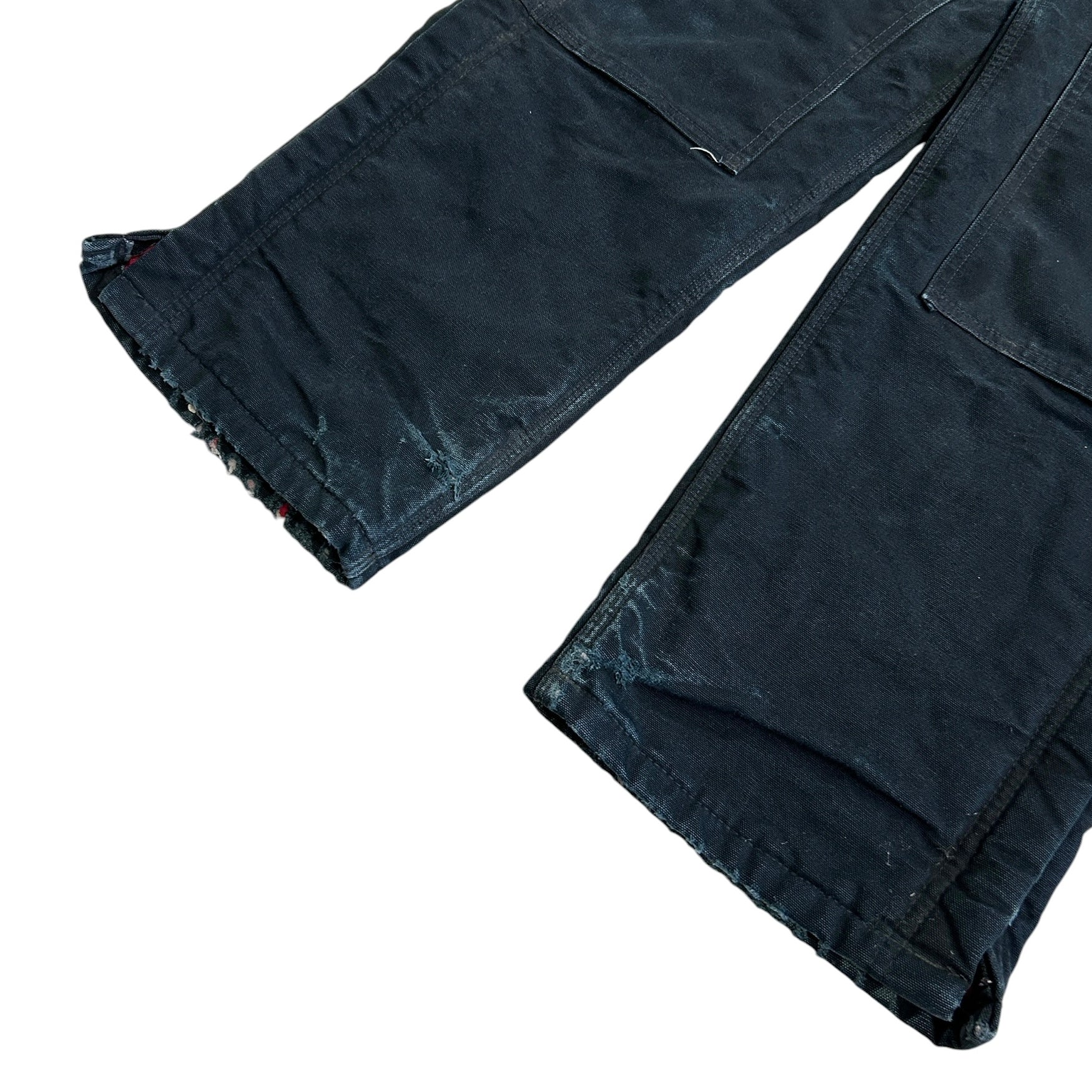 Vintage Carhartt Double Knee Black Insulated Overalls R02 BLK