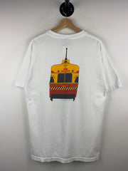 Vintage 90s Toronto Train TTC White Tee